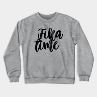 Fika Time Typography Crewneck Sweatshirt